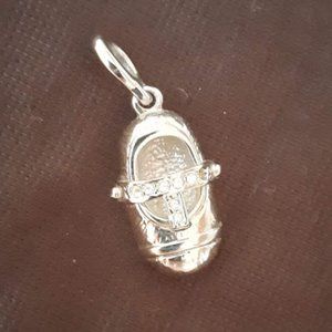 Vintage baby shoe pendant